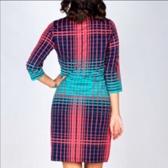 Boutique-Tracy Negoshian Julia dress pink stripes - Picture 5 of 6